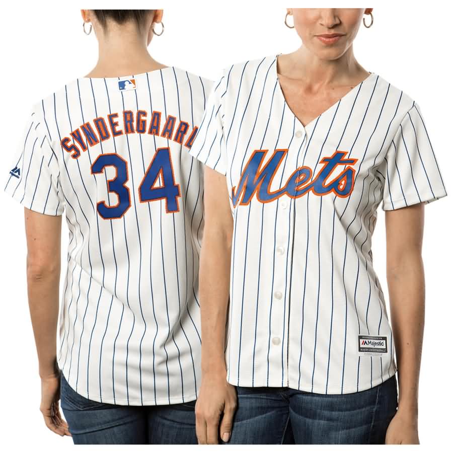 Noah Syndergaard New York Mets Majestic Women's Cool Base Player Jersey - White