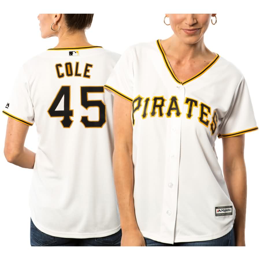 Gerrit Cole Pittsburgh Pirates Majestic Women's Cool Base Player Jersey - White