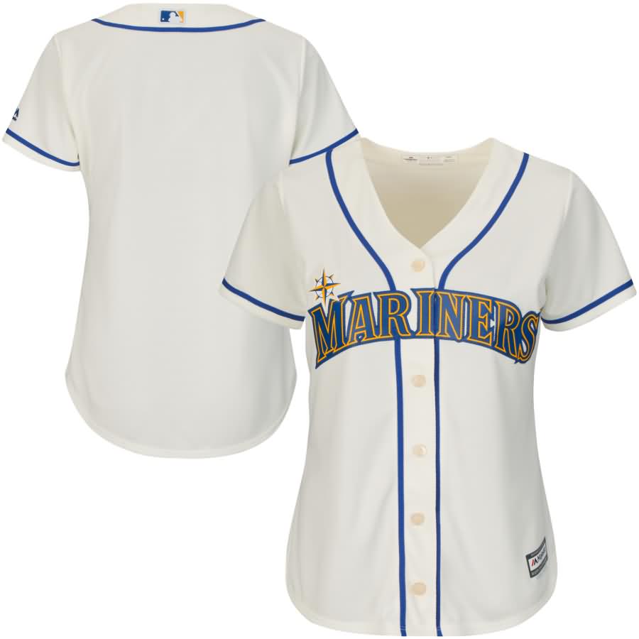 Seattle Mariners Majestic Women's Cool Base Jersey - Cream