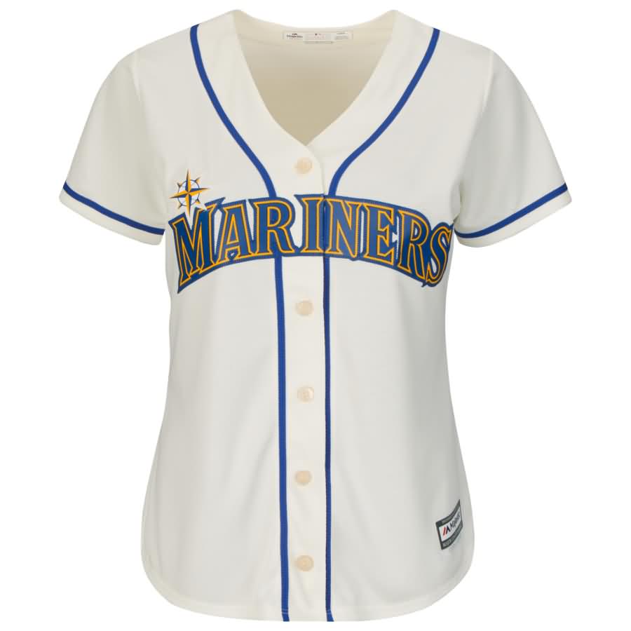 Seattle Mariners Majestic Women's Cool Base Jersey - Cream