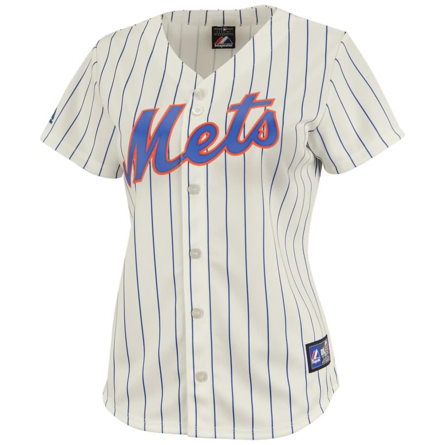 Zack Wheeler New York Mets Majestic Women's Player Replica Jersey - Tan