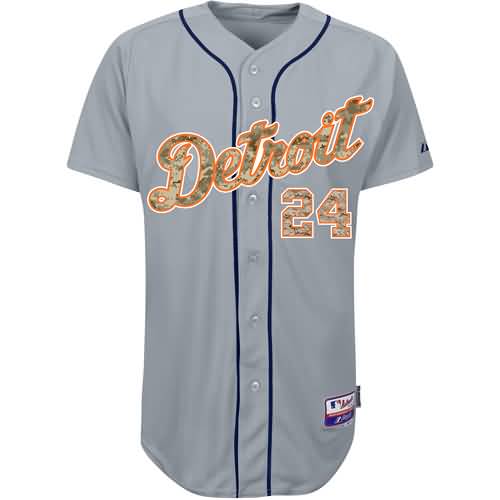 Miguel Cabrera Detroit Tigers Majestic USMC Player Authentic Jersey - Gray