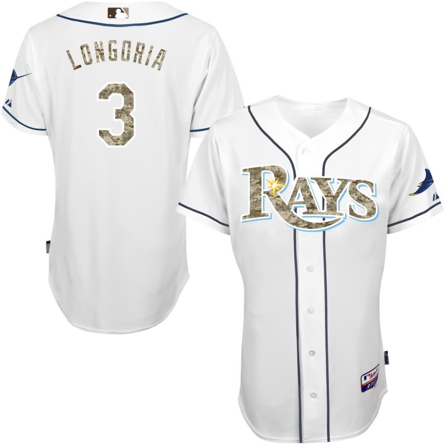 Evan Longoria Tampa Bay Rays Majestic USMC Player Authentic Jersey - White