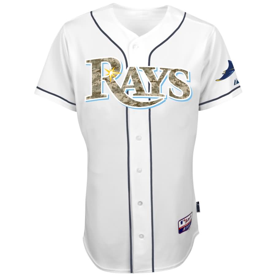 Evan Longoria Tampa Bay Rays Majestic USMC Player Authentic Jersey - White