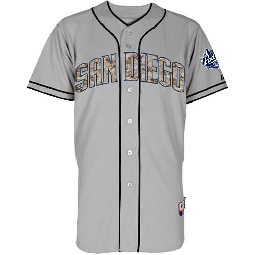 Matt Kemp San Diego Padres Majestic USMC Player Authentic Jersey - Gray