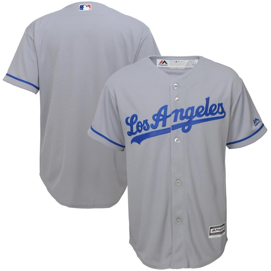 Los Angeles Dodgers Majestic Road Youth Official Cool Base Team Jersey - Gray