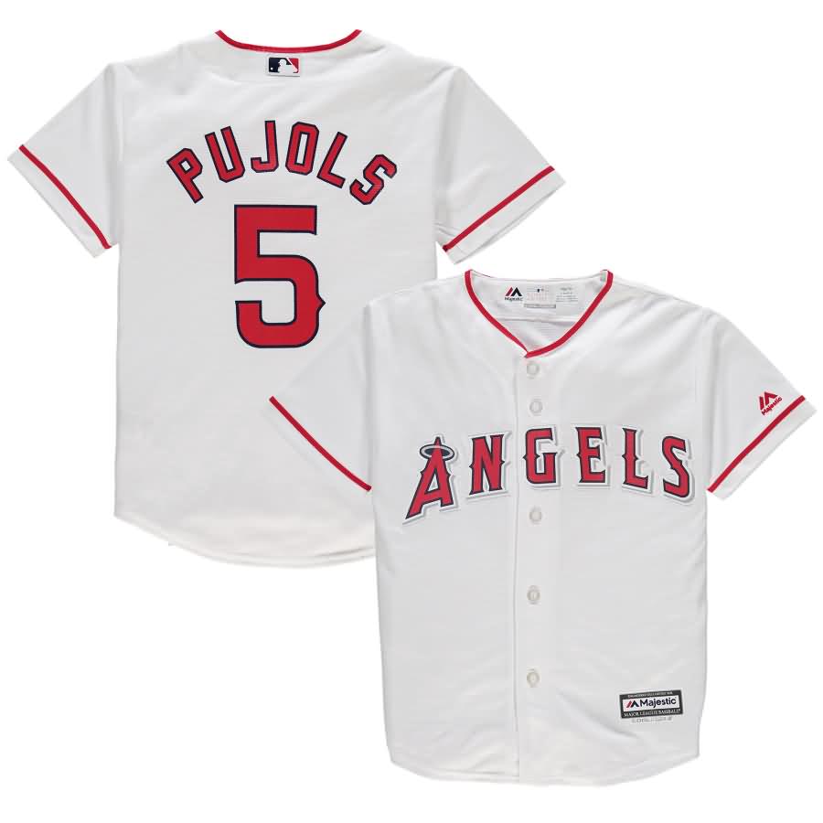 Albert Pujols Majestic Youth Official Cool Base Player Jersey - White