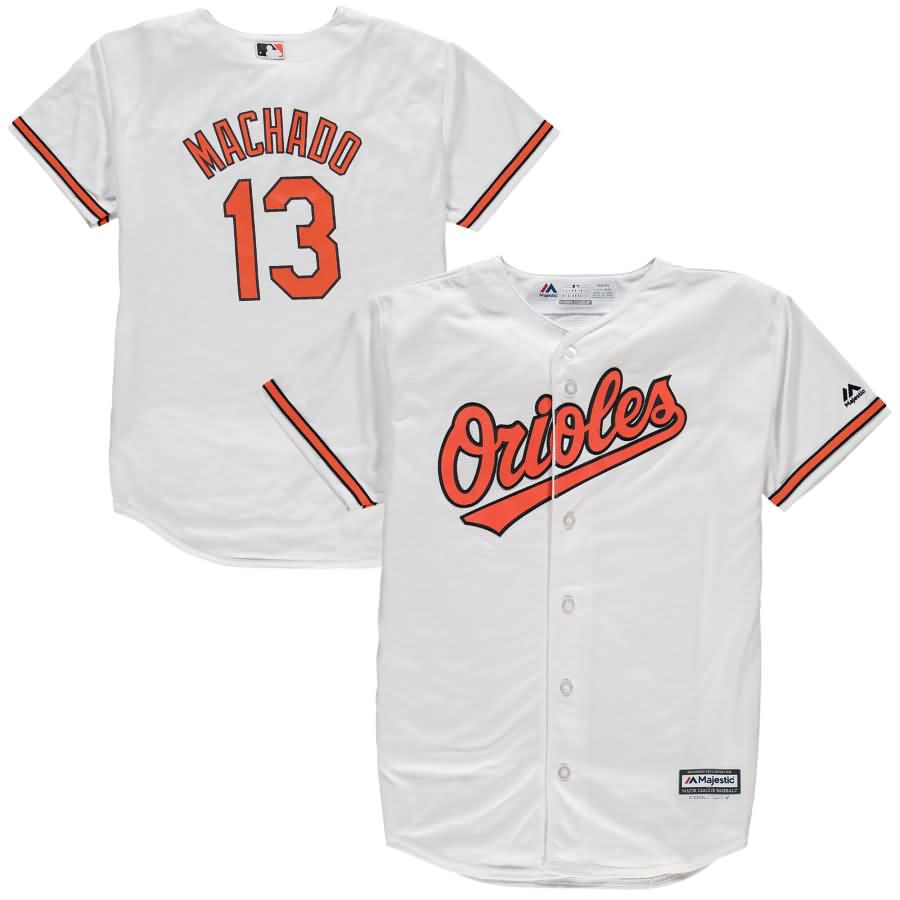 Manny Machado Majestic Youth Official Cool Base Player Jersey - White