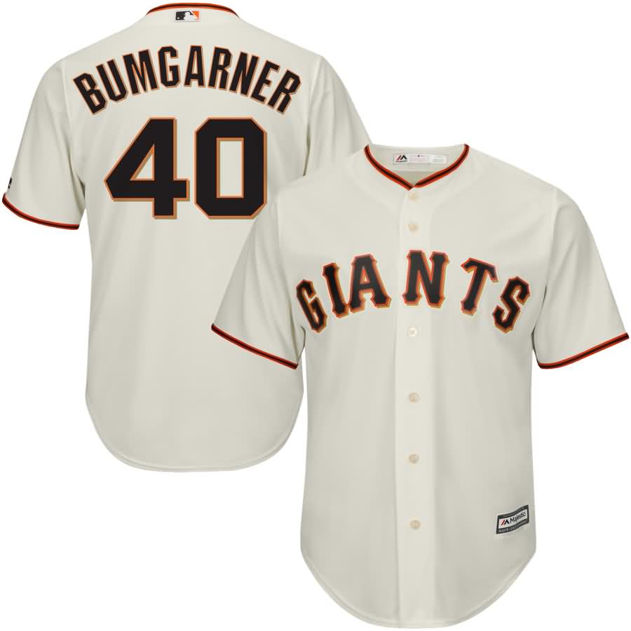 Madison Bumgarner Majestic Youth Official Cool Base Player Jersey - Cream