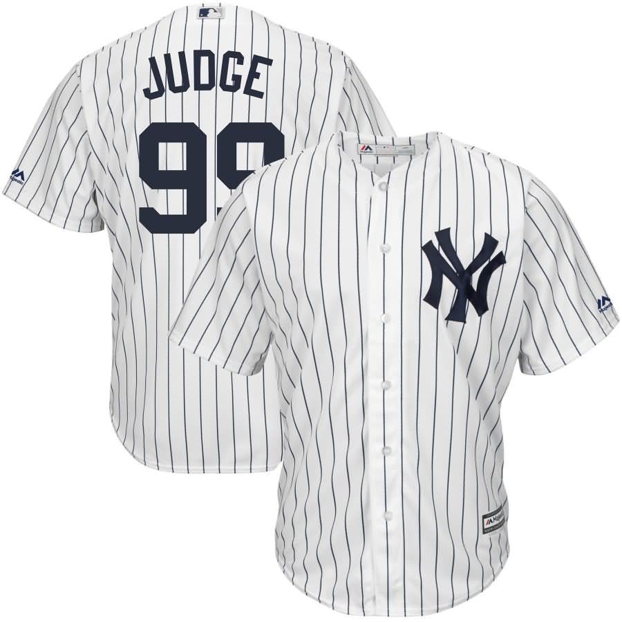 Aaron Judge New York Yankees Majestic Youth Home Official Cool Base Player Jersey - White