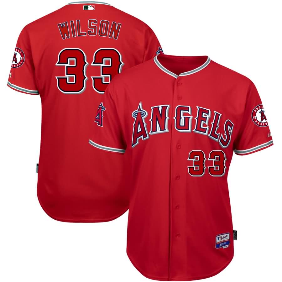 CJ Wilson Los Angeles Angels Majestic Alternate 6300 Player Authentic Jersey - Red