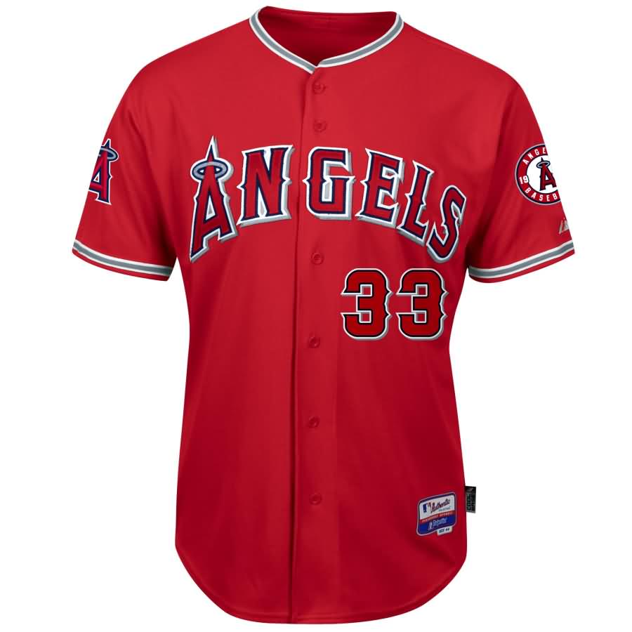 CJ Wilson Los Angeles Angels Majestic Alternate 6300 Player Authentic Jersey - Red