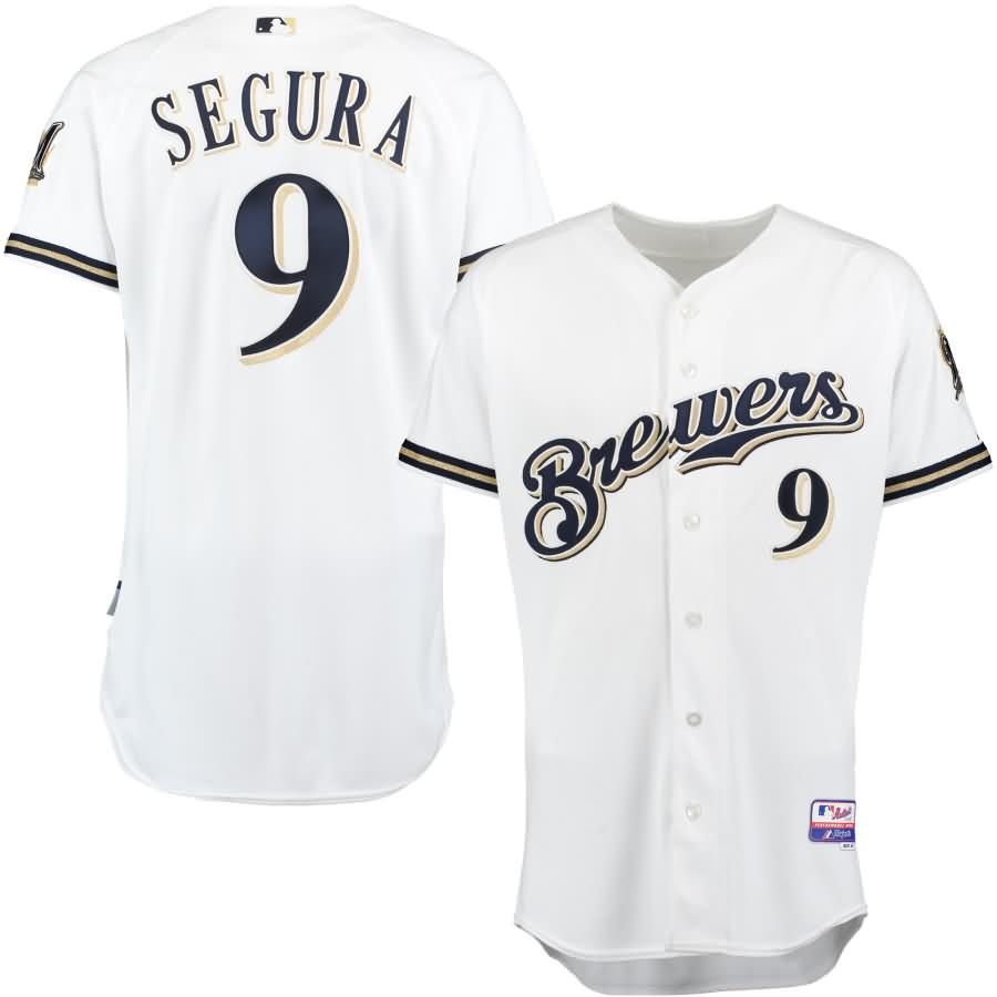 Jean Segura Milwaukee Brewers Majestic Home 6300 Player Authentic Jersey - White