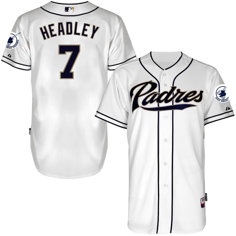 Chase Headley San Diego Padres Majestic Home 6300 Player Authentic Jersey - White