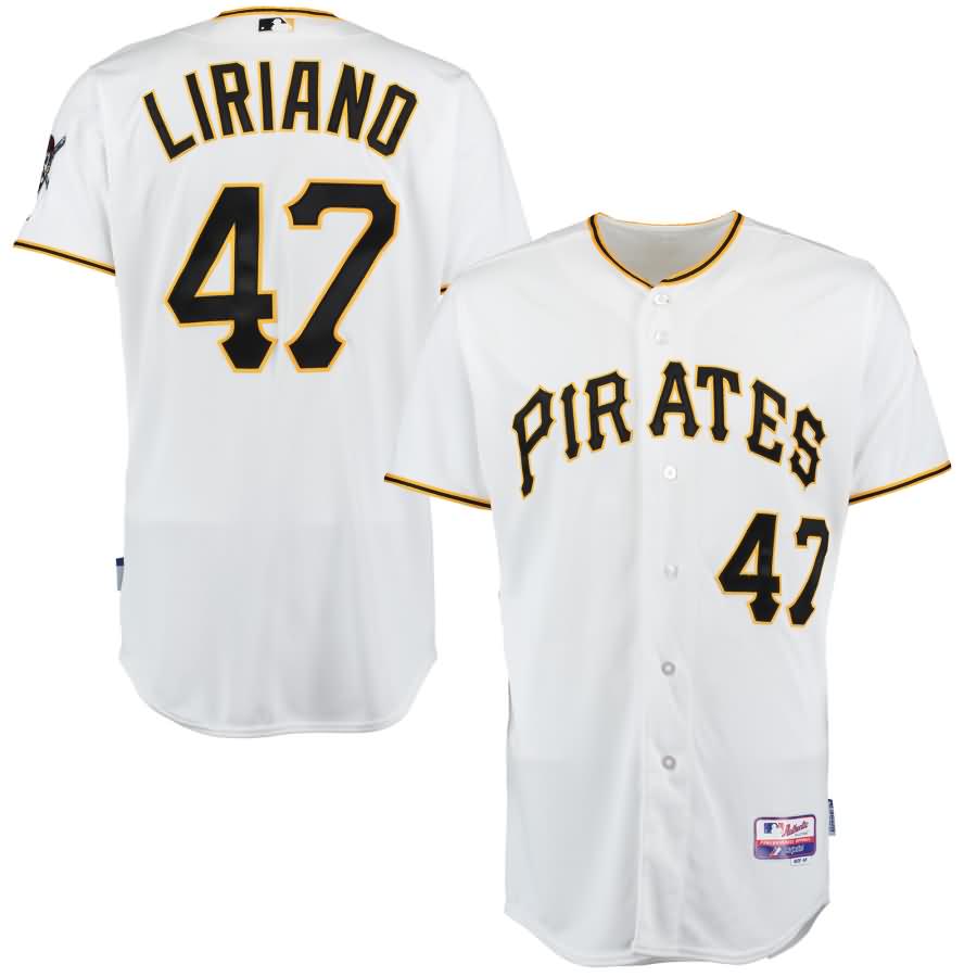 Francisco Liriano Pittsburgh Pirates Majestic Home 6300 Player Authentic Jersey - White