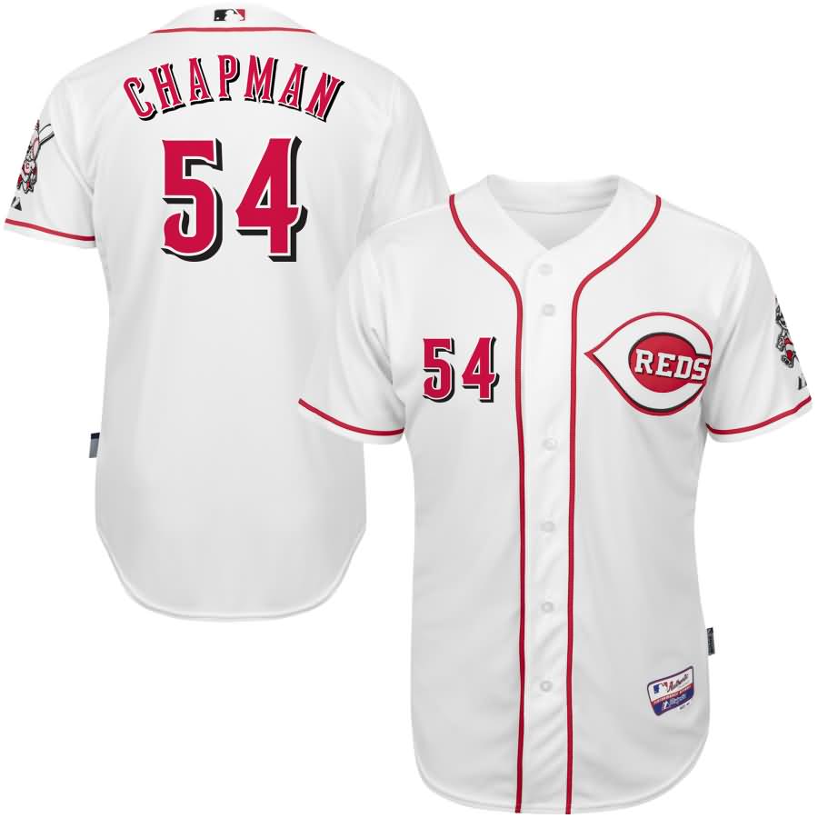 Aroldis Chapman Cincinnati Reds Majestic Home 6300 Player Authentic Jersey - White