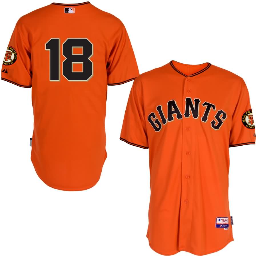 Matt Cain San Francisco Giants Majestic Alternate 6300 Player Authentic Jersey - Orange