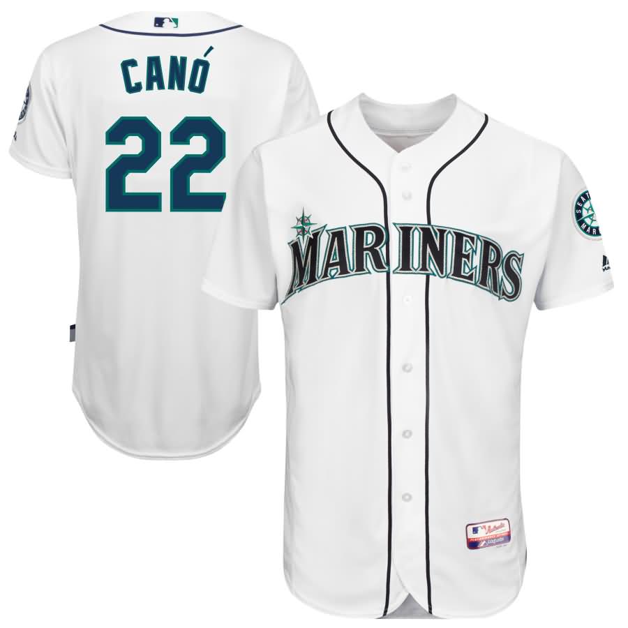 Robinson Cano Seattle Mariners Majestic Cool Base 6300 Player Authentic Jersey - White