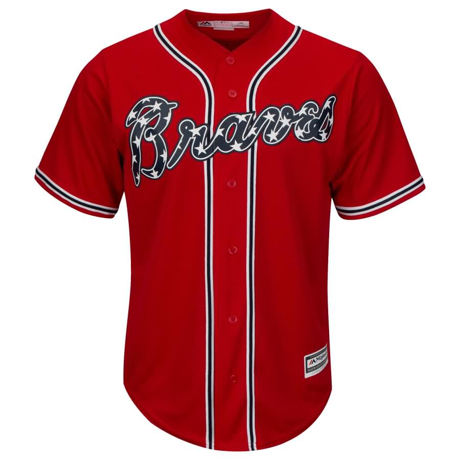 Freddie Freeman Atlanta Braves Majestic Official Cool Base Player Jersey - Red