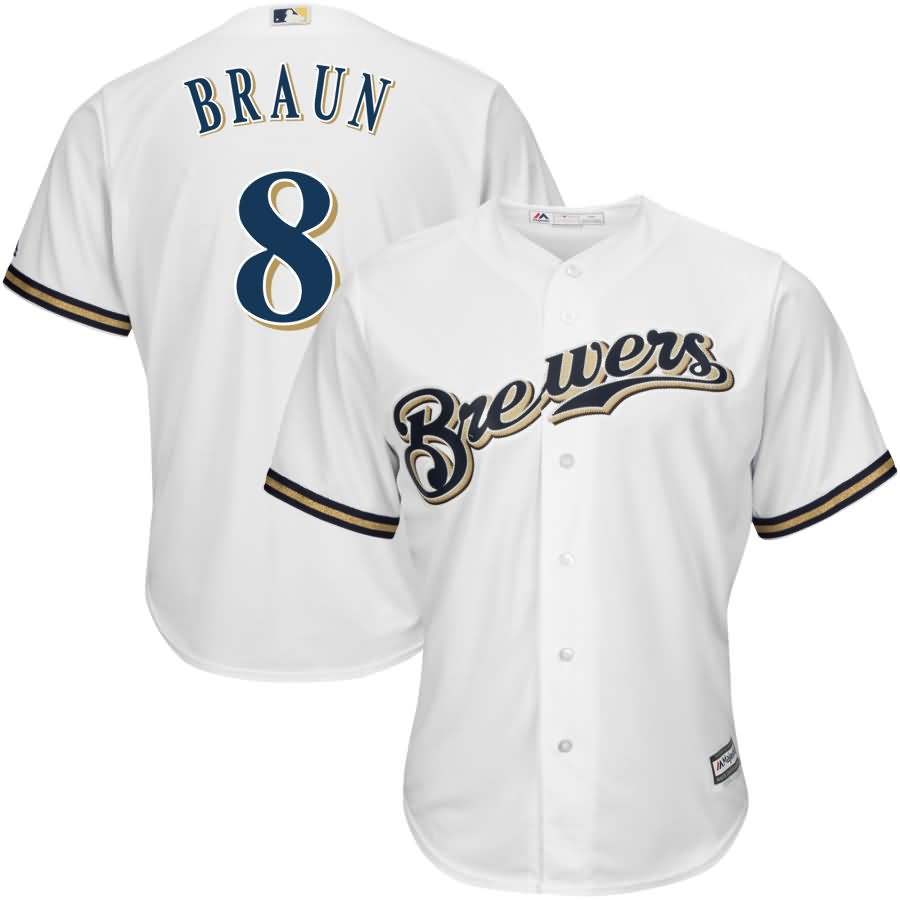 Ryan Braun Milwaukee Brewers Majestic Home Official Cool Base Player Replica Jersey - White