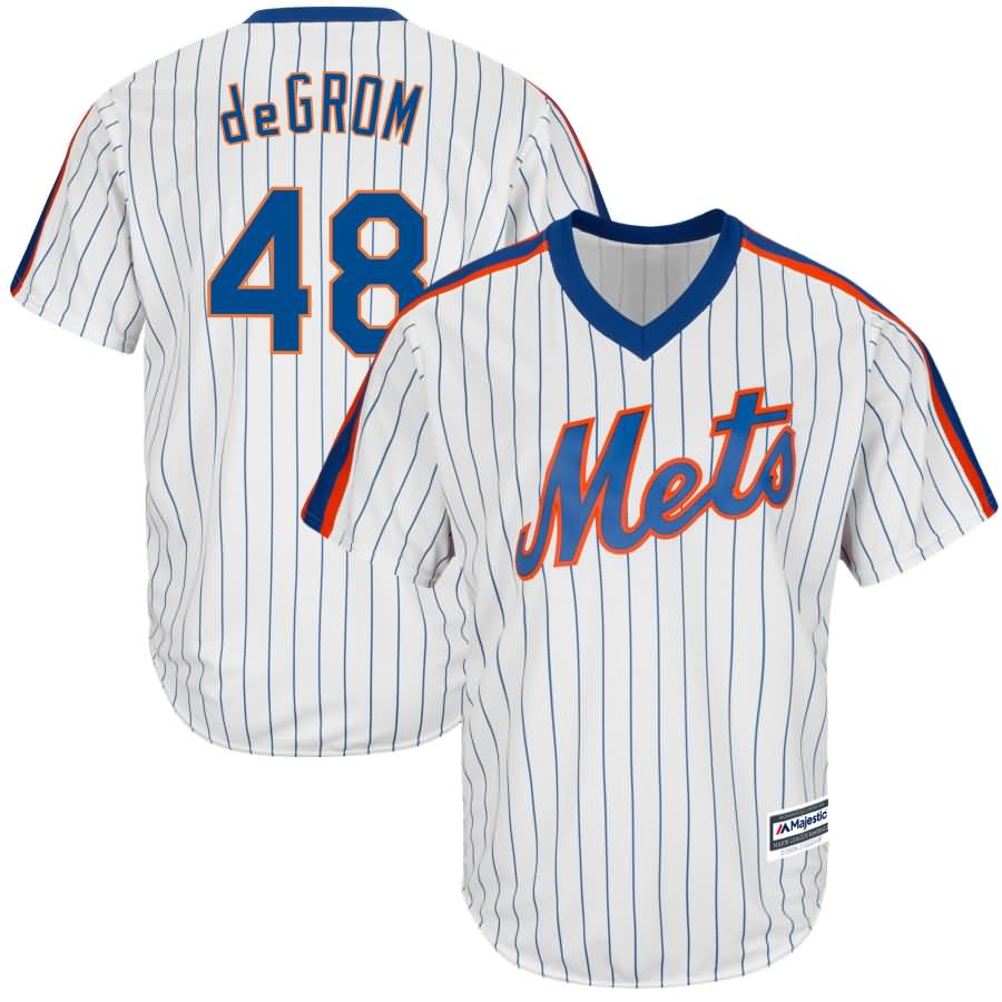 Jacob deGrom New York Mets Majestic Official Cool Base Player Jersey - White