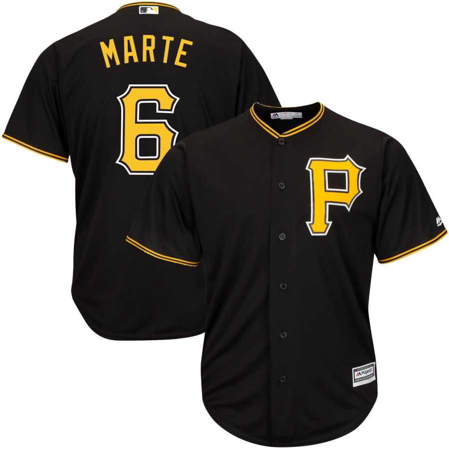 Starling Marte Pittsburgh Pirates Majestic Alternate Official Cool Base Player Replica Jersey - Black