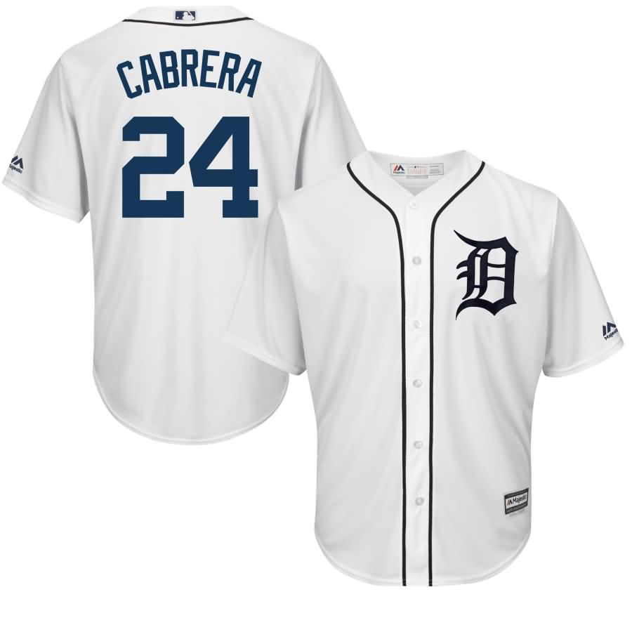 Miguel Cabrera Detroit Tigers Majestic Official Cool Base Player Jersey - White