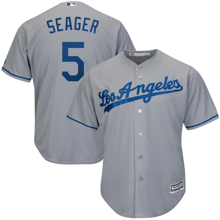 Corey Seager Los Angeles Dodgers Majestic Road Official Cool Base Player Jersey - Gray