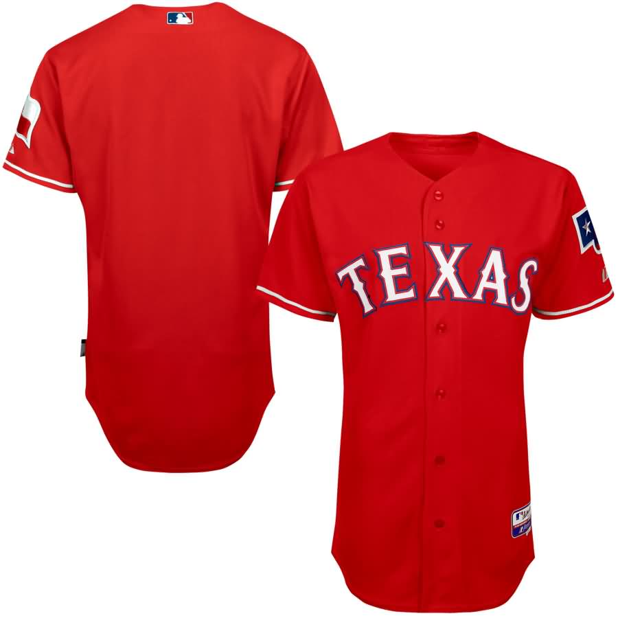 Texas Rangers Majestic Alternate Team Authentic Jersey - Red