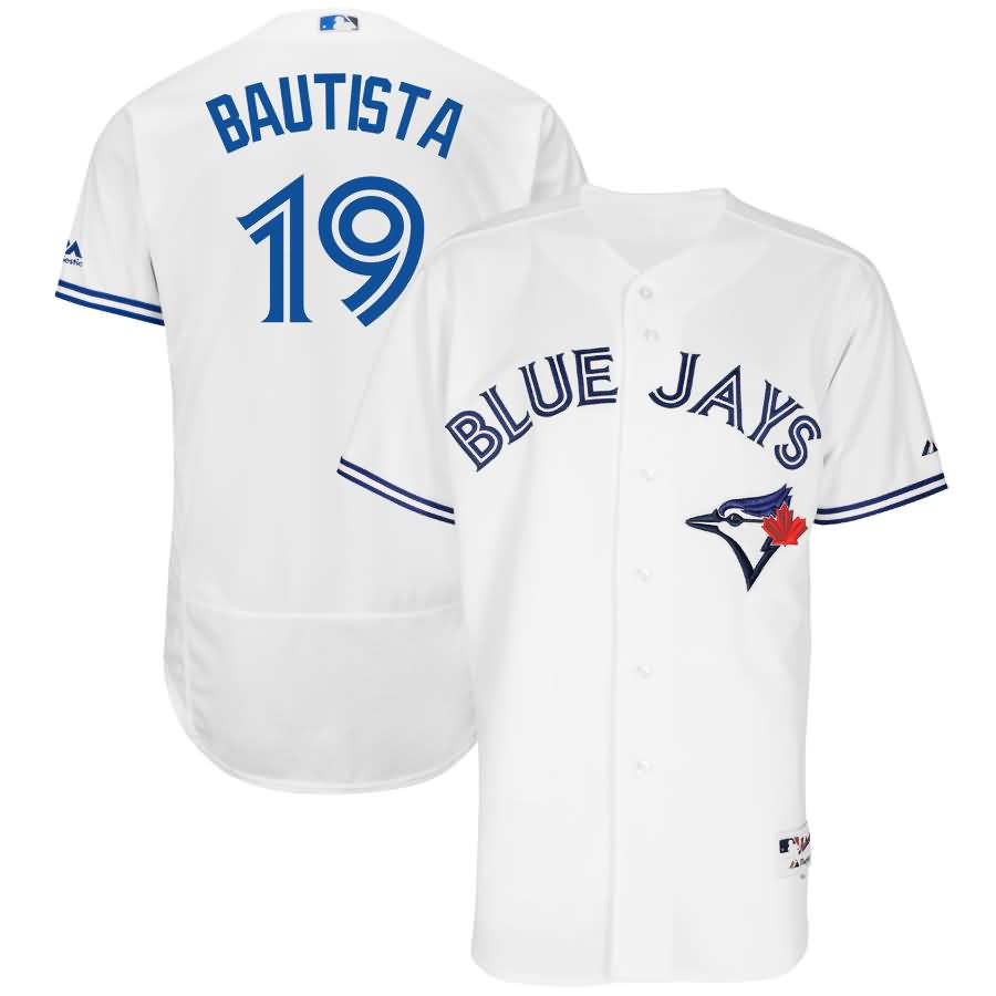 Jose Bautista Toronto Blue Jays Majestic Authentic Home Jersey - White