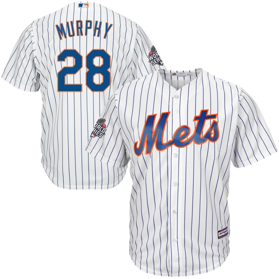 Daniel Murphy New York Mets Majestic 2015 World Series Bound Cool Base Jersey - White