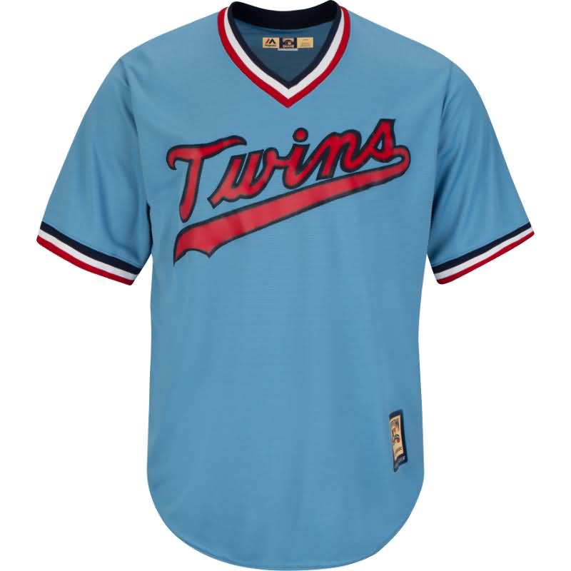 Minnesota Twins Majestic Cooperstown Cool Base Team Jersey - Light Blue