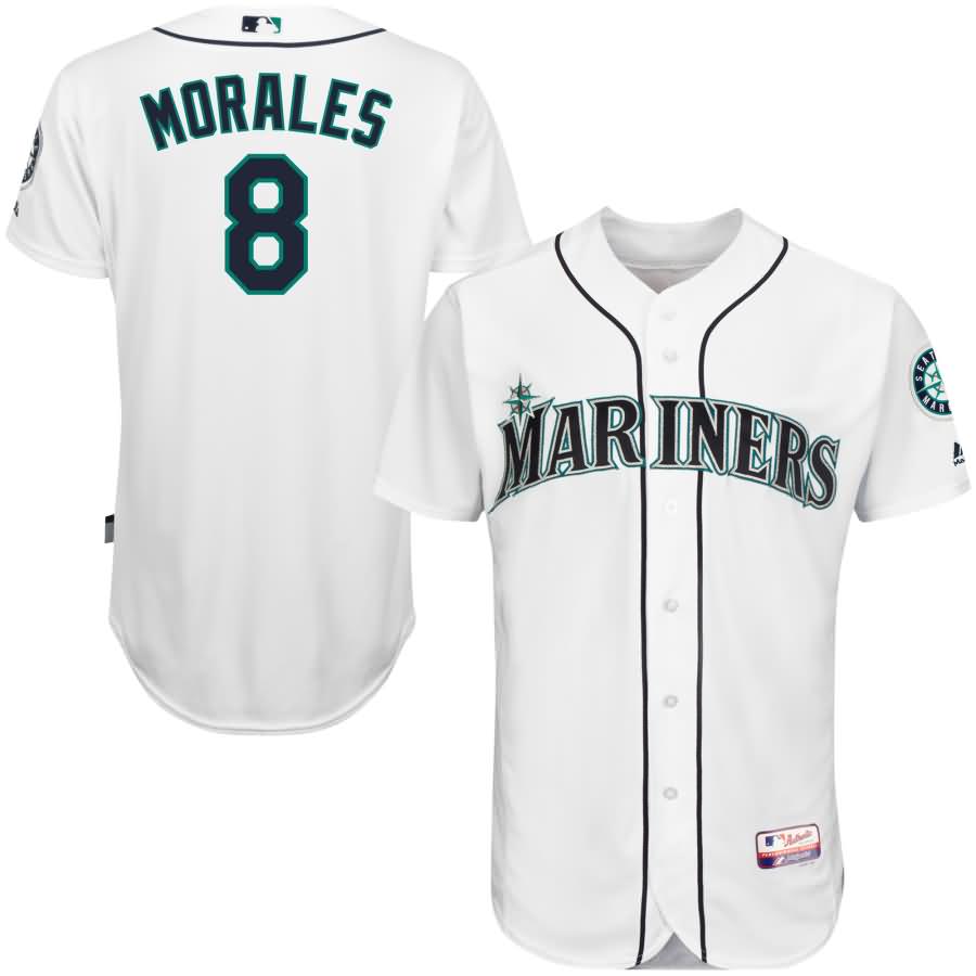 Kendrys Morales Seattle Mariners Majestic Player Authentic Jersey - White