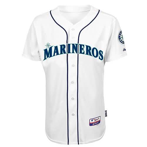 Seattle Mariners Majestic Team Authentic Jersey - White