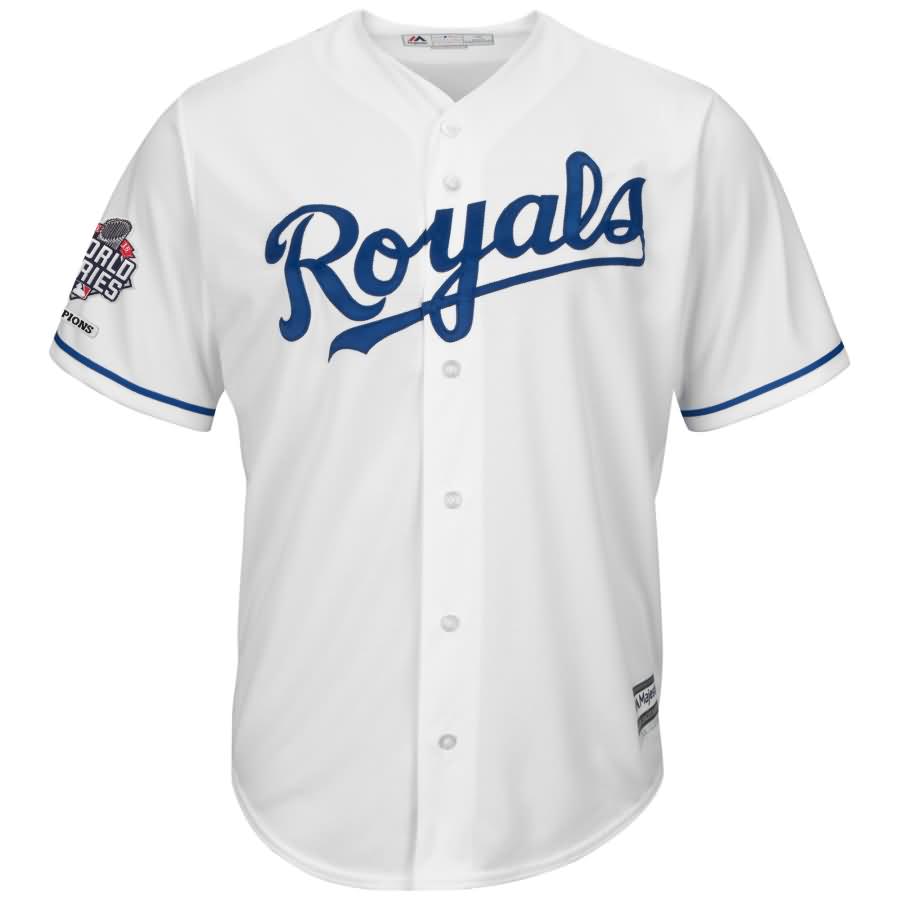 Johnny Cueto Kansas City Royals Majestic 2015 World Series Champions Cool Base Player Jersey - White