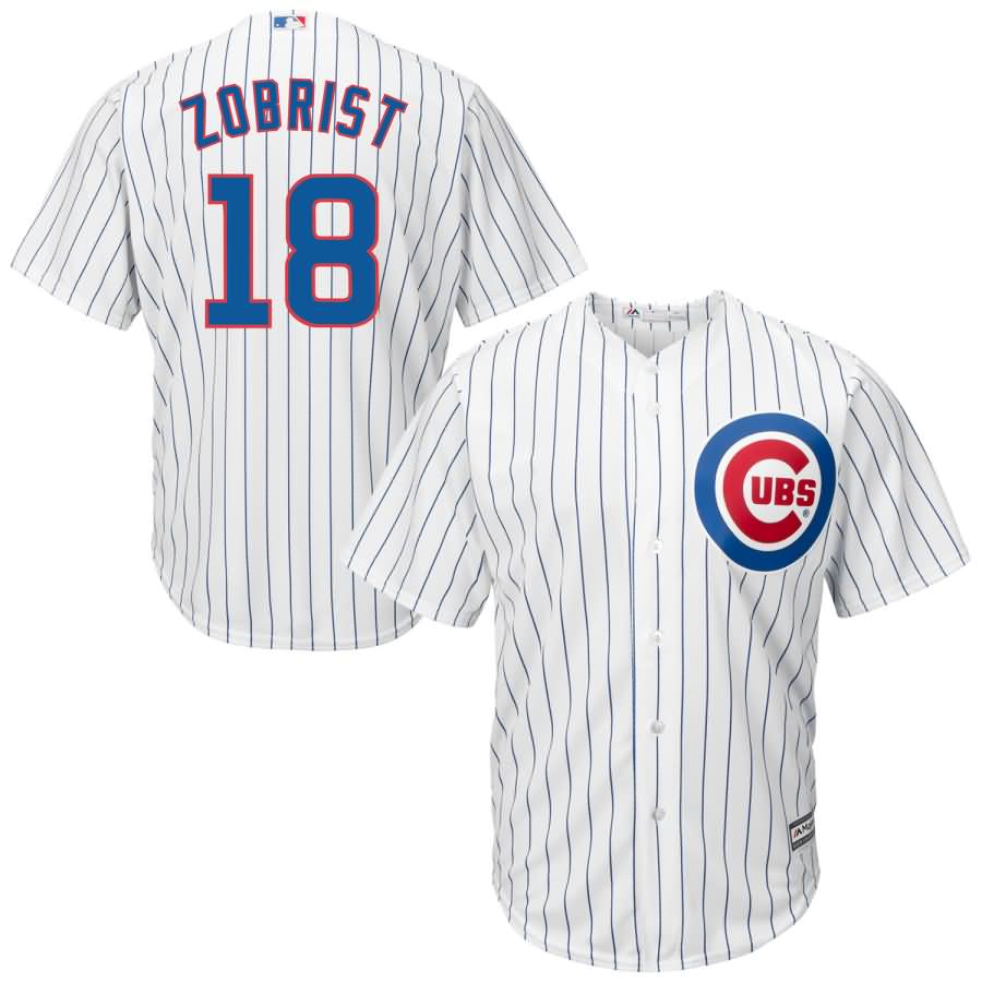 Ben Zobrist Chicago Cubs Majestic Official Cool Base Player Jersey - White