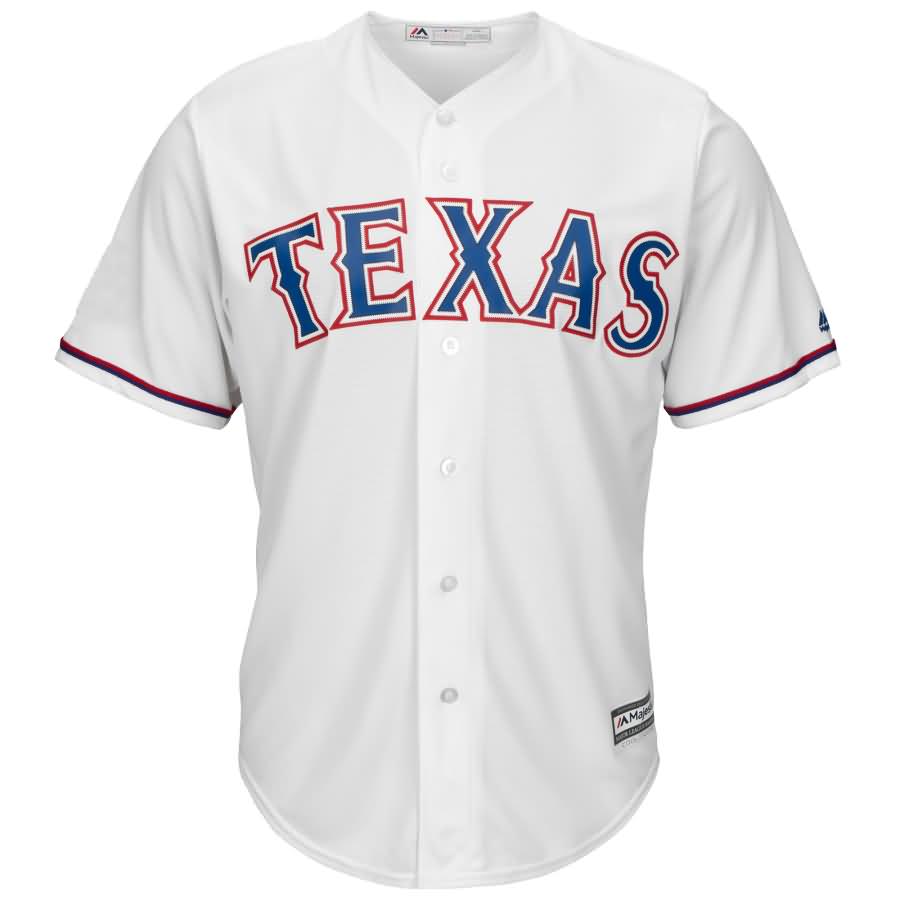 Texas Rangers Majestic Official Cool Base Jersey - White