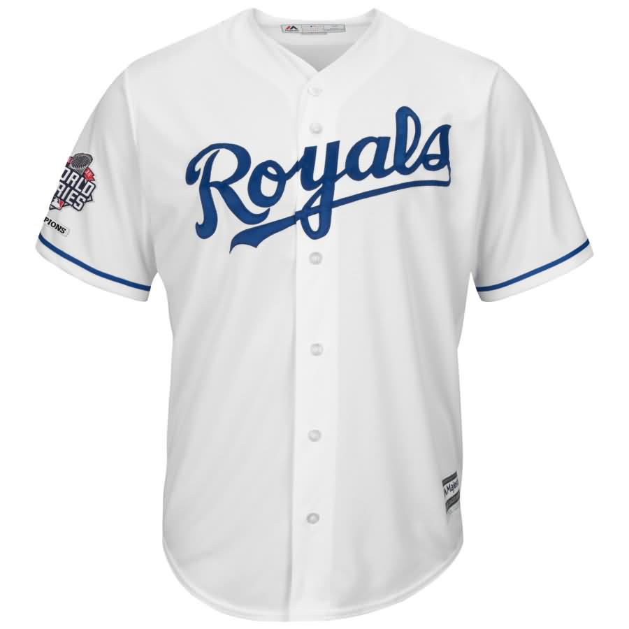 Johnny Cueto Kansas City Royals Majestic World Series Replica Cool Base Jersey - White