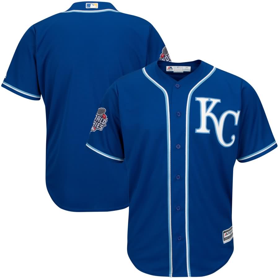 Kansas City Royals Majestic Replica Cool Base Jersey with 2015 World Series Patch - Royal