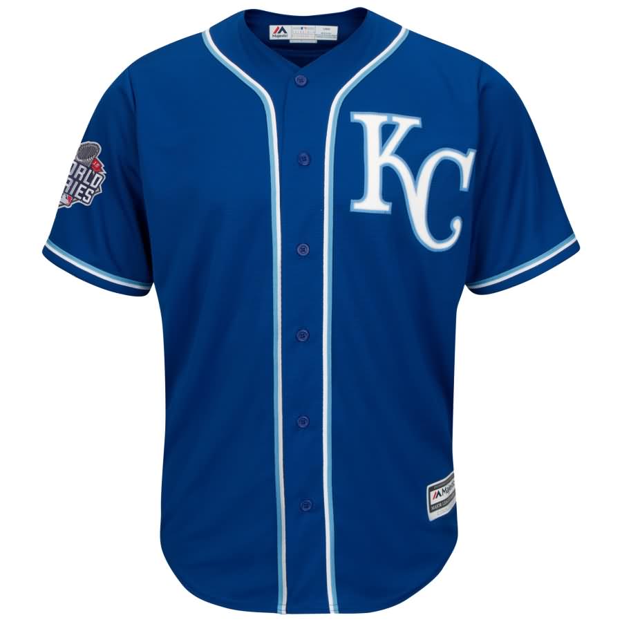 Kansas City Royals Majestic Replica Cool Base Jersey with 2015 World Series Patch - Royal