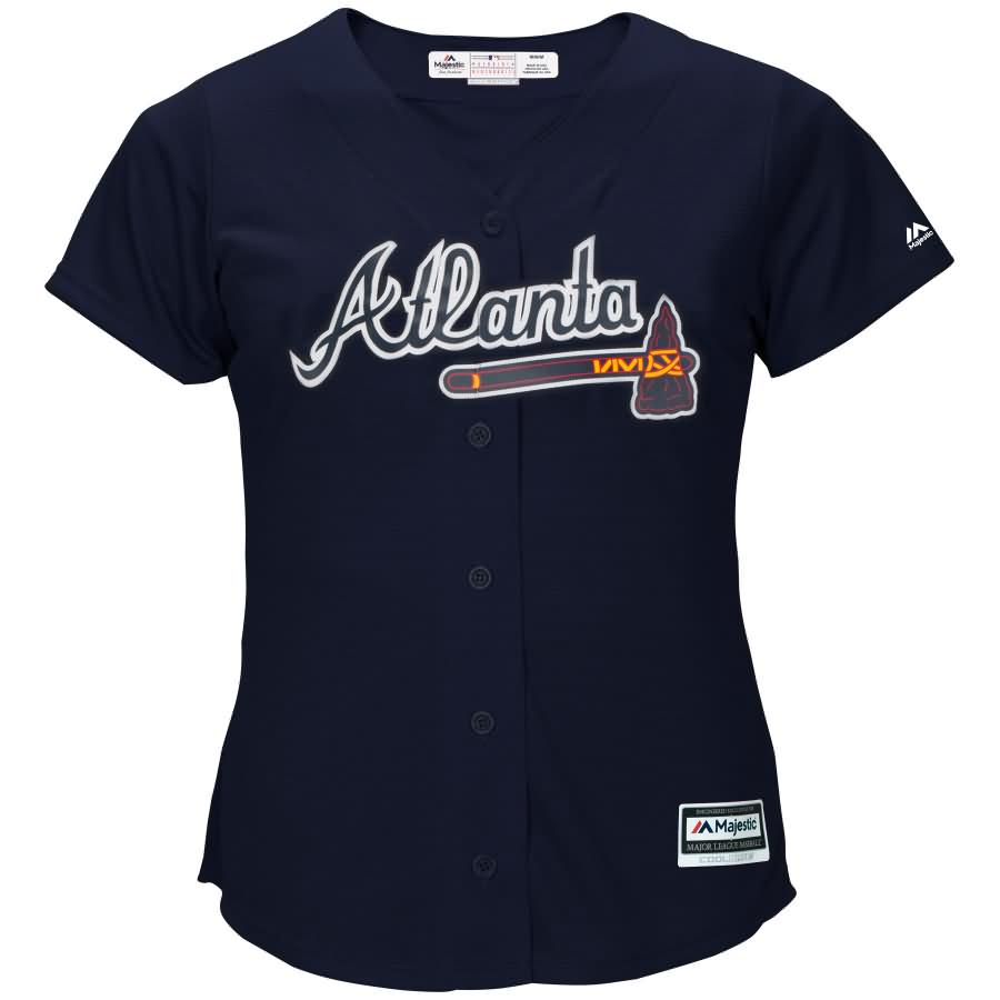 Atlanta Braves Majestic Women's Cool Base Jersey - Navy