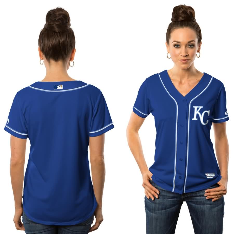 Kansas City Royals Majestic Women's Cool Base Jersey - Royal