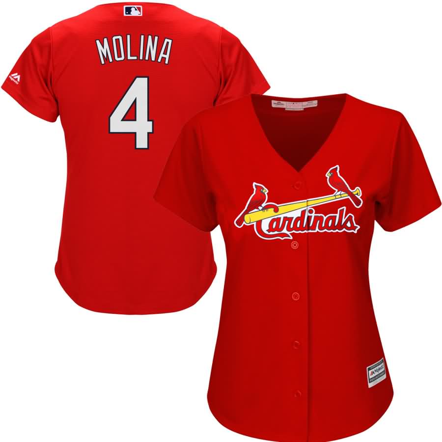 St. Louis Cardinals Majestic Women's Cool Base Player Jersey - Red