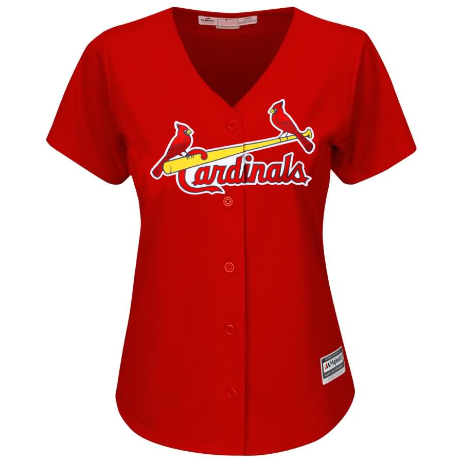 St. Louis Cardinals Majestic Women's Cool Base Player Jersey - Red