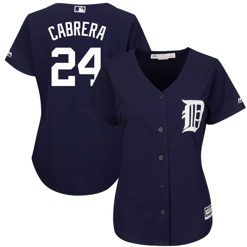 Miguel Cabrera Detroit Tigers Majestic Women's Fashion Cool Base Player Jersey - Navy