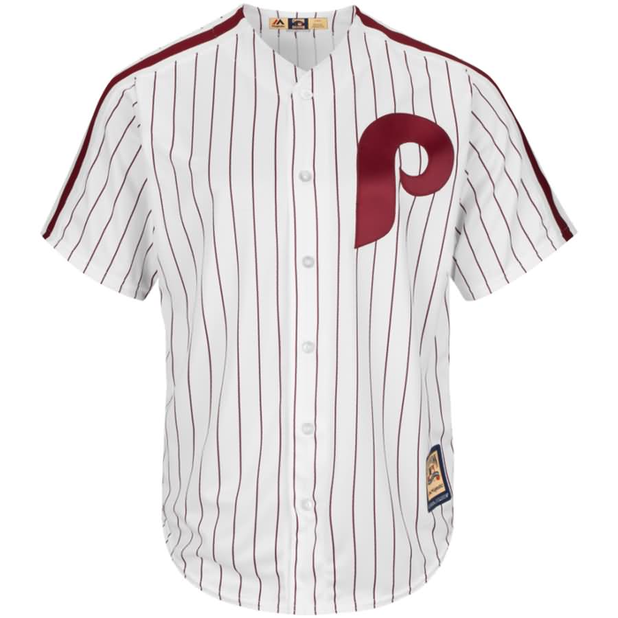 Philadelphia Phillies Majestic Cooperstown Cool Base Team Jersey - White/Red