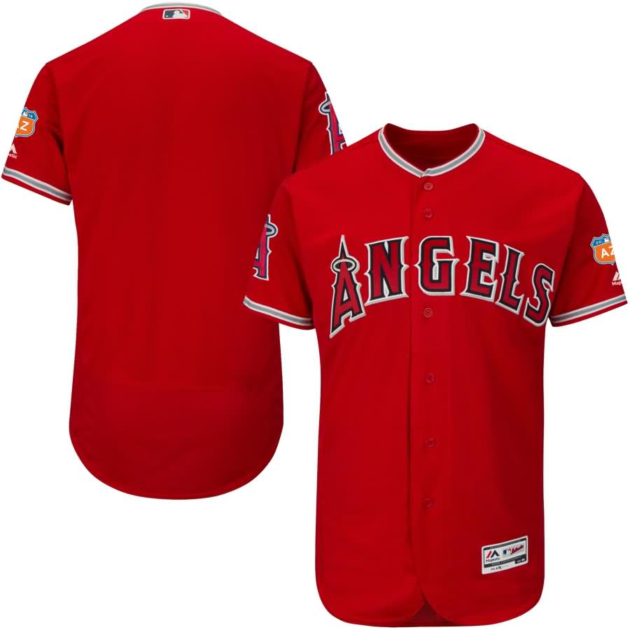 Los Angeles Angels Majestic Alternate 2016 Spring Training Flex Base Authentic Collection Team Jersey - Scarlet