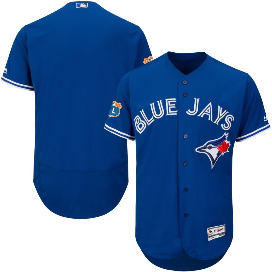 Toronto Blue Jays Majestic Alternate 2016 Spring Training Flex Base Authentic Collection Team Jersey - Bright Royal