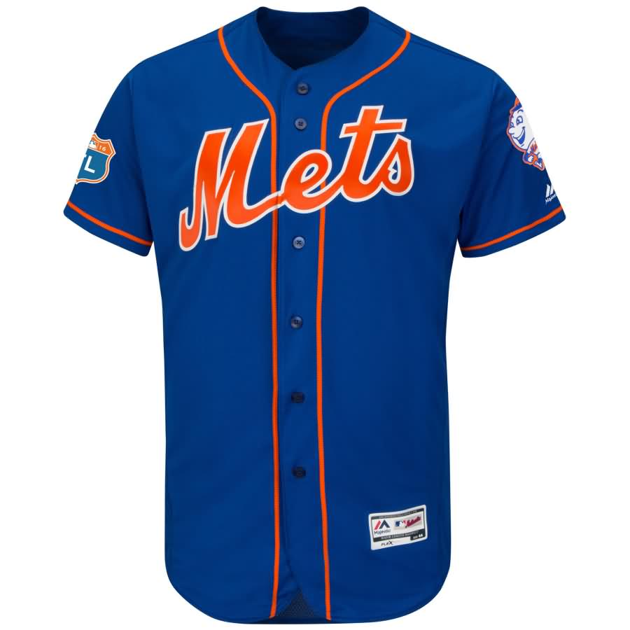 New York Mets Majestic Alternate 2016 Spring Training Flex Base Authentic Collection Team Jersey - Royal