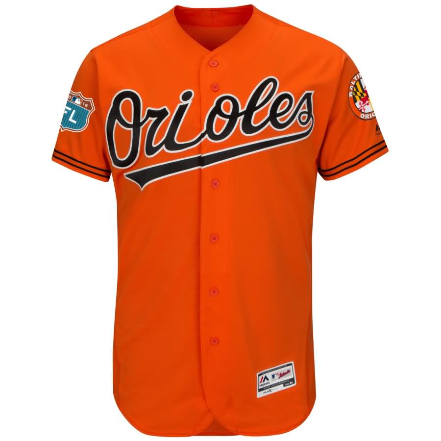 Baltimore Orioles Majestic Alternate 2016 Spring Training Flex Base Authentic Collection Team Jersey - Orange